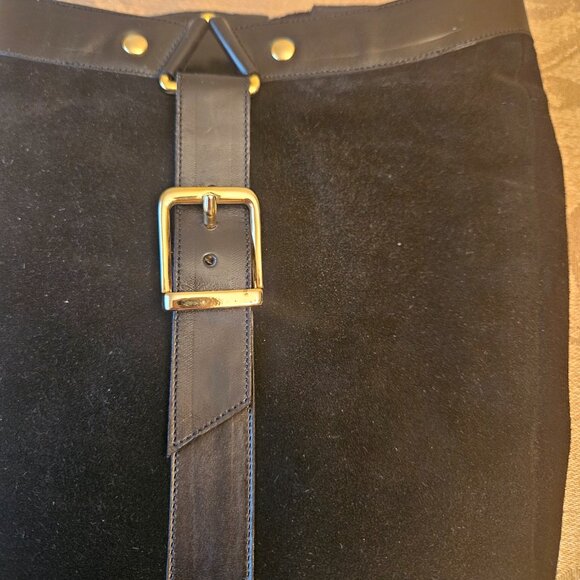 Monica Magli Leather Black Riding Boots - Picture 2 of 16